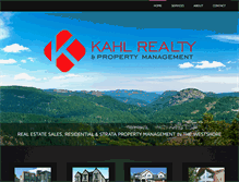 Tablet Screenshot of kahlrealty.com